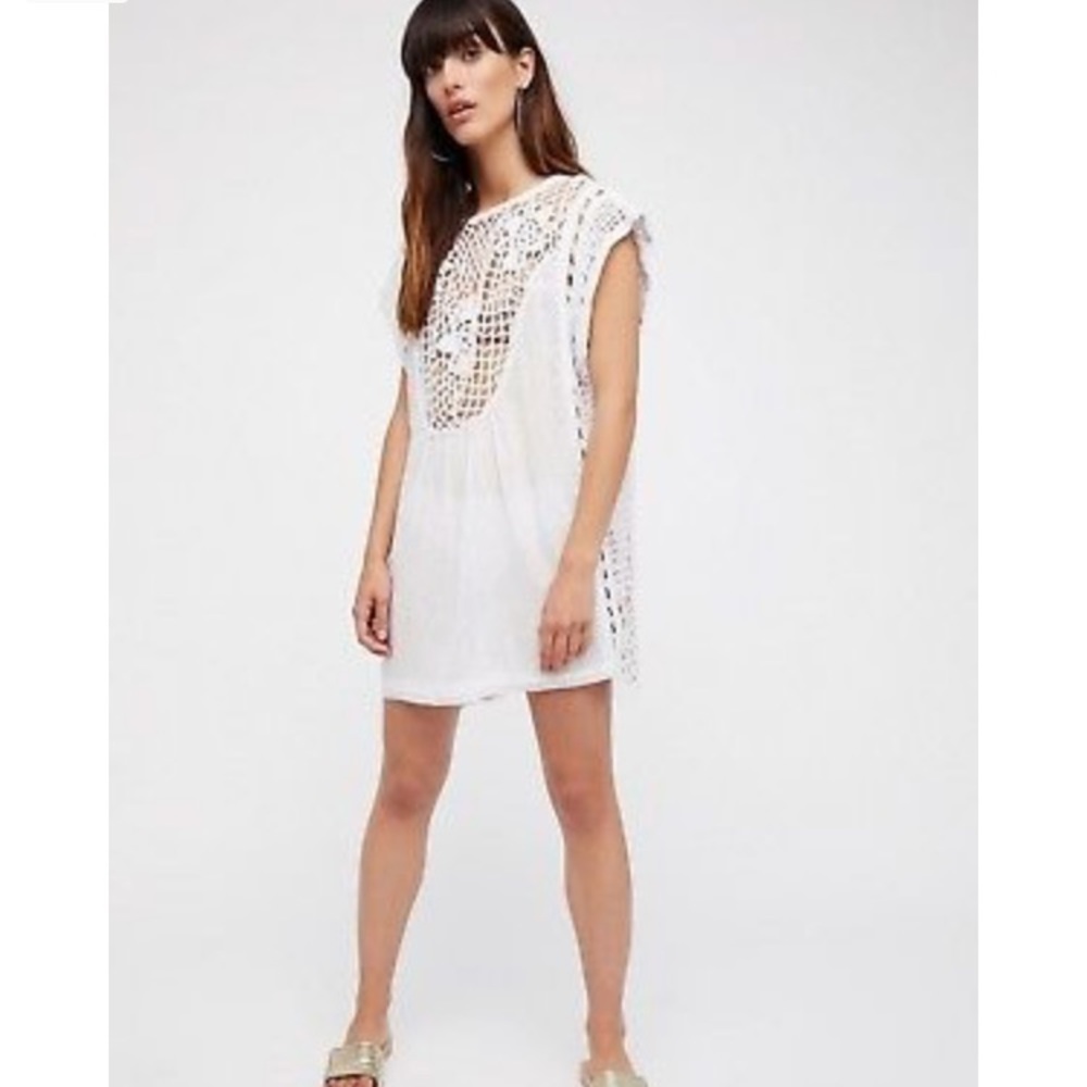 Free People Alissa White Tunic Swim Coverup - Picture 2 of 7